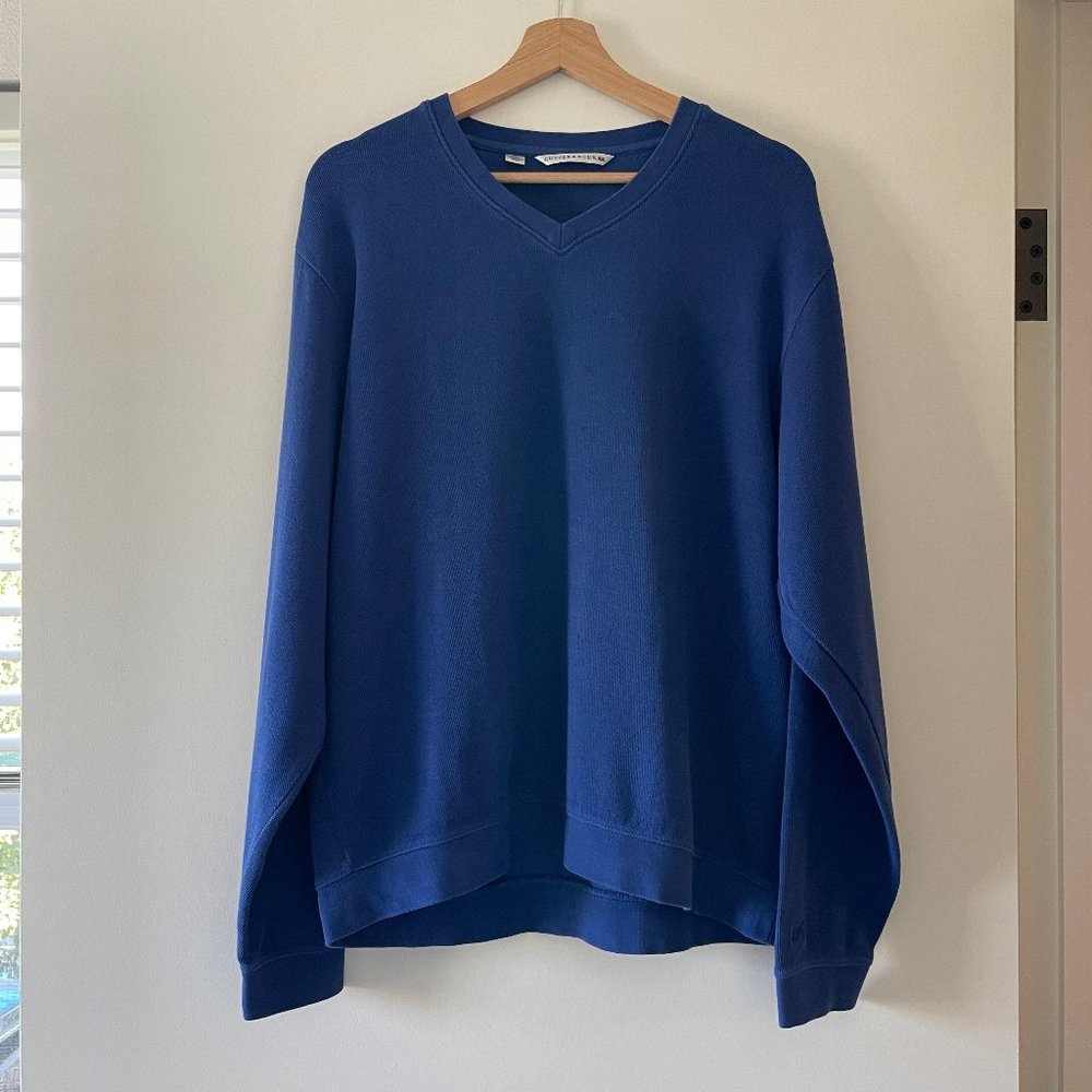 Cutter & Buck Blue V-Neck Sweater